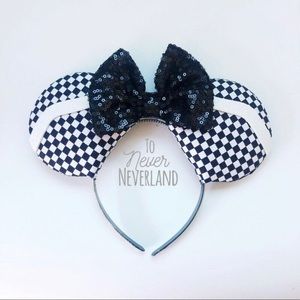 Disney Mickey Mouse Custom Vans Style Checkerboard Ears NWOT HTF One of a Kind